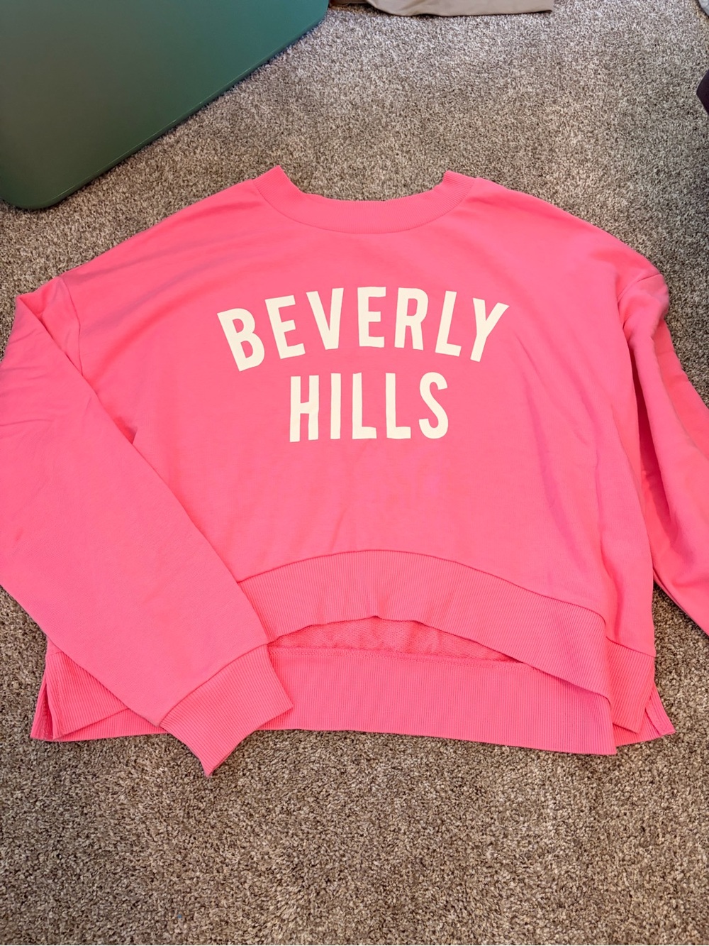 Beverly Hills Pink Graphic Sweatshirt